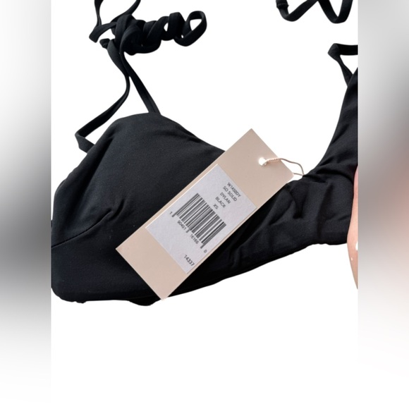 NWT Eberjey Women’s So Solid Dylan Bikini Top in Black in size XS - Picture 6 of 8
